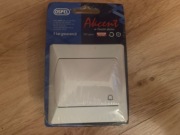 OSPEL AKCENT Włącznik dzwonkowy biały ŁP-6A/00