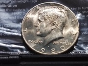 1980 Kennedy Half Dollar.Ideał- Mennica P
