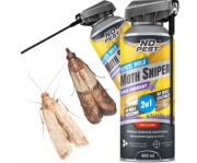 ŚRODEK SPRAY NA MOLE ODZIEŻOWE SPOŻYWCZE MUCHY NO PEST 400ML MOTH SNIPER