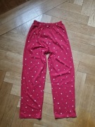 spodnie piżamowe * czerwone w białe serduszka * F&F