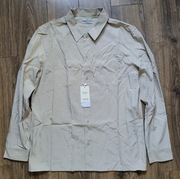 koszula Mango L z kieszeniami regular fit beżowa