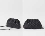 H&M czarna torebka pikowana chanelka skóra eko NOWA