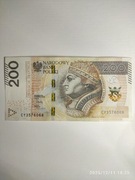 200 zł 2015 r. CY seria przejściowa, ciekawy numer 