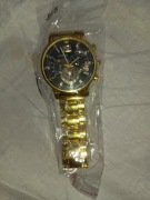 Zegarek kwarcowy zloty