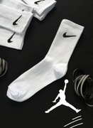 Skarpety Nike długie białe r.41-45|Zestaw 10 par