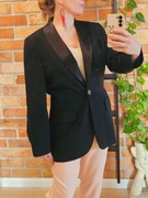 Marc Cain wełniany żakiet marynarka wełna 100% reine schurwolle N5 42 (Uk16