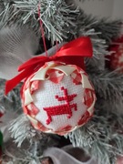 bombka ze wstążki 8cm