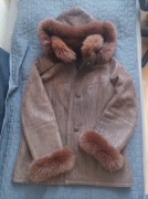 Kożuch skórzany naturalny