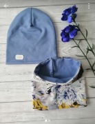 Komplet szaro-nibieski 52-54