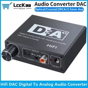 Cyfrowo-analogowy konwerter wzmacniacz DAC audio 3.5 AUX Toslink optyczne