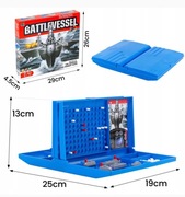 GRA W STATKI OKRĘTY STRATEGICZNA LOGICZNA BITWA MORSKA W WALIZCE PRZENOŚNA