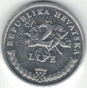 Chorwacja 2 lipe lipy 2007 - 19 mm - nr 1