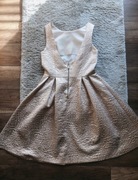 złota sukienka wesele sylwester top secret s 36