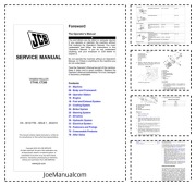 JCB CT160 CT260 Roller Service Manual Instrukcja serwisowa 9813/7750