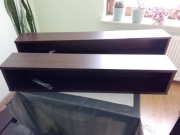 Nowa półka ścienna w kolorze wenge, np. na standardowe płyty CD