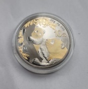 moneta srebrna chińska panda Ag 999 2021