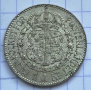 #3945 Szwecja 1 korona 1924 srebro piękna 