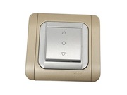 Łącznik Wyłącznik przełącznik żaluzjowy włącznik 1-klawiszowy VIKO złoty