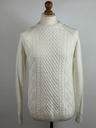 Sweter L biały kremowy Primark unisex klasyczny luźny casual