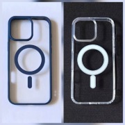 Etui/case klasyczne i niebieskie z magsafe na iPhone'a 16 pro max