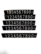 Plastikowe cenówki 3D biało czarne komplet 50 szt. 12.5*8 