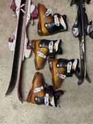 Narty dziecięce wraz z butami rozmiar 30