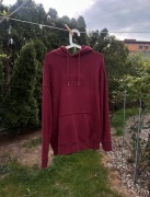 Bluza z kapturem jumper hoodie czerwona bordowa bordo bawełna Levis M/38