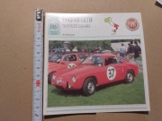 kolekcjonerska karta samochodu Fiat-Abarth 750 Coupé Zagato