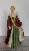 Figurka Królowej Isabeli - porcelana nieszkliwiona  