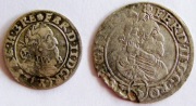 Ferdynand II.Śląsk 3 krajcary 1626 r.HR.  1 krajcar 1627 r.W