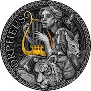 Piękna srebrna moneta-Orfeusz- Mitologia Grecka - 1oz 2023