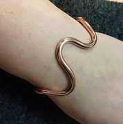 Piękna bransoletka z miedzi 