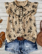 Bluzka koszula damska beż S