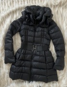 PINKO ciepła czarna kurtka puchowa 34/36 gęsi puch