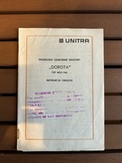 INSTRUKCJA OBSŁUGI - PRZENOŚNY ODBIORNIK RADIOWY DOROTA TUP MOT 744 UNITRA