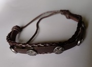 Bransoletka rzemień brąz 
