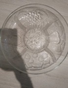 Talerz na przekąski kryształowy 