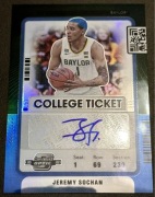 Jeremy Sochan karta NBA autograf College Ticket limit do 49