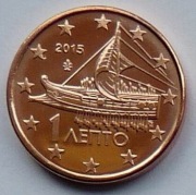 GRECJA  2015 1 CENT UNC !!!!!!!!!!