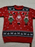 Intimissimi Uomo XL męski sweter na święta czerwony 