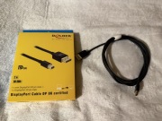 Kabel Mini DisplayPort-DisplayPort 2m 8K czarny