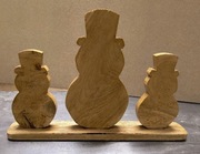 Drewniana dekoracja świąteczna