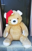 duży pluszak miś a'la mikołaj 