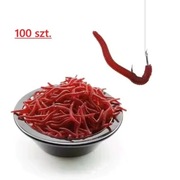 Przynęty miękkie sztuczne - Robaki - 100 szt. dł.3,5 cm.