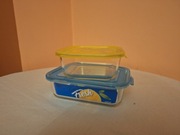 Szklane pojemniki na żywność z pokrywą