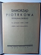 Samorząd Piotrkowa Trybunalskiego w latach 1935-1939  1939 Rzadko