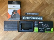 Pudełka zestaw pudełek geforce gtx 1660 steelseries arctis