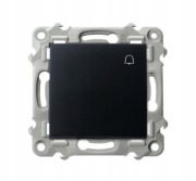 PRZYCISK ZWIERNY DZWONEK ODBIJAJĄCY OSPEL SZAFIR ŁP-6Z/m/33 CZARNY 2604