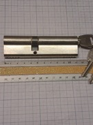 Wkładka patentowa dwustronna SOBINCO 45/65mm chrom 3 klucze 