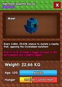 grow a garden nightmare sapphire macaw